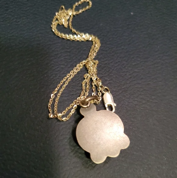 Sterling Silver Handmade Green Sea Turtle Variscite Necklace OOAK Etsy Artist - Picture 5 of 8